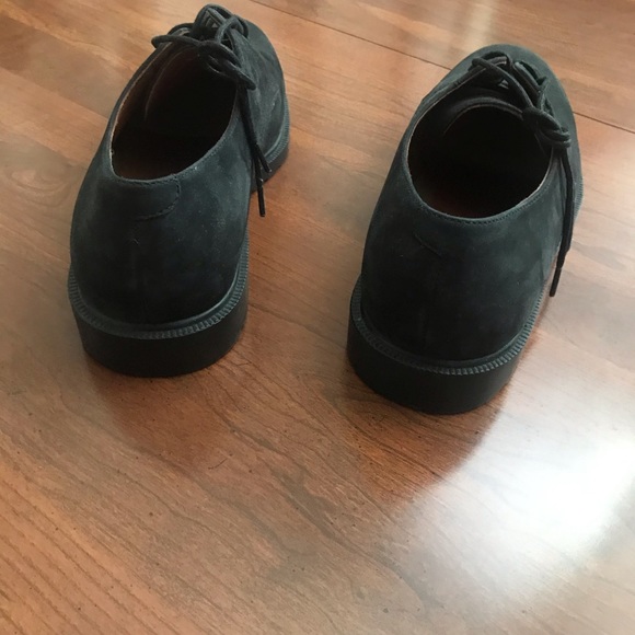 Men’s Black Casual Shoes Leather Uppers Size 9.5 - Picture 3 of 6